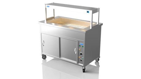 Nordstar NordStar Hot Cupboard Bain Marie 3 x 1/1GN With Single Heated Gantry | STCBM1200 Hot Cupboards Nordstar