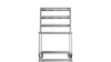 Nordstar Mobile Centre Table Bench With 3 Tier Heated Gantry Chefs Pass 1200mm | TTCMCB1200 Stainless Steel Tables with Overshelf Nordstar