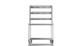 Nordstar Mobile Centre Table Bench With 3 Tier Heated Gantry Chefs Pass 1200mm | TTCMCB1200 Stainless Steel Tables with Overshelf Nordstar