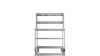 Nordstar Mobile Centre Table Bench With 2 Tier Heated Gantry Chefs Pass 1200mm | DTCMCB1200MS Stainless Steel Tables with Overshelf Nordstar