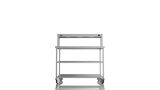 Nordstar Mobile Centre Table Bench With Heated Gantry Chefs Pass 1200mm | STCMCB1200MS Stainless Steel Tables with Overshelf Nordstar