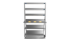 Nordstar Mobile Centre Table Bench With 3 Tier Heated Gantry Chefs Pass 1200mm | TTCMCB1200MS Stainless Steel Tables with Overshelf Nordstar