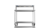 Nordstar Mobile Centre Table Bench With Heated Gantry Chefs Pass 1200mm | STCMCB1200 Stainless Steel Tables with Overshelf Nordstar