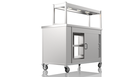 Nordstar Pass Through Hot Cupboard With Single Tier Gantry Chef Pass 1200mm | STC1200P Hot Cupboards Nordstar