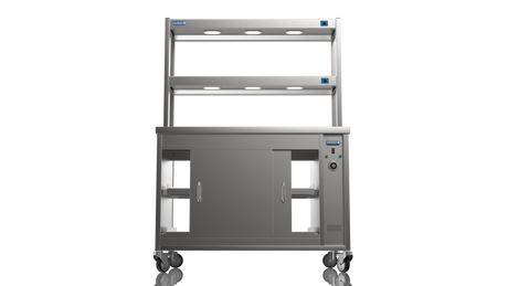 Nordstar Pass Through Hot Cupboard With Double Tier Gantry Chef Pass 1200mm | DTC1200P Hot Cupboards Nordstar