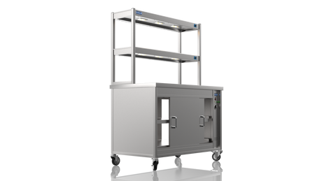 Nordstar Pass Through Hot Cupboard With Double Tier Gantry Chef Pass 1200mm | DTC1200P Hot Cupboards Nordstar