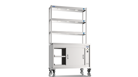 Nordstar Pass Through Hot Cupboard With Triple Tier Gantry Chef Pass 1200mm | TTC1200P Hot Cupboards Nordstar
