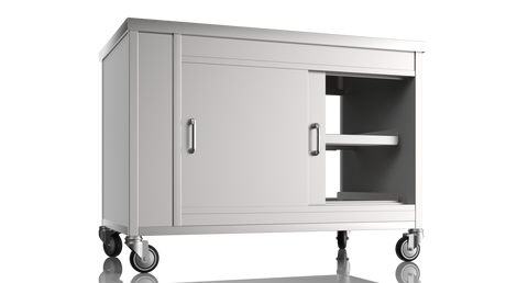Nordstar Mobile Pass Through Hot Cupboard Flat Top Servery 1200mm | HC1200P Hot Cupboards Nordstar