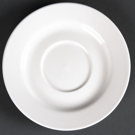 Olympia Lumina Round Saucers White 143mm (Pack of 6) - CD646  Olympia   