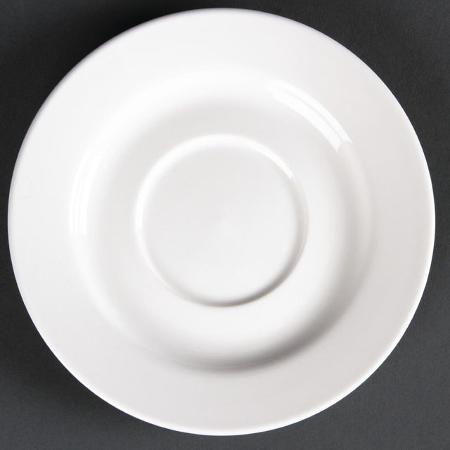 Olympia Lumina Round Saucers White 143mm (Pack of 6) - CD646  Olympia   