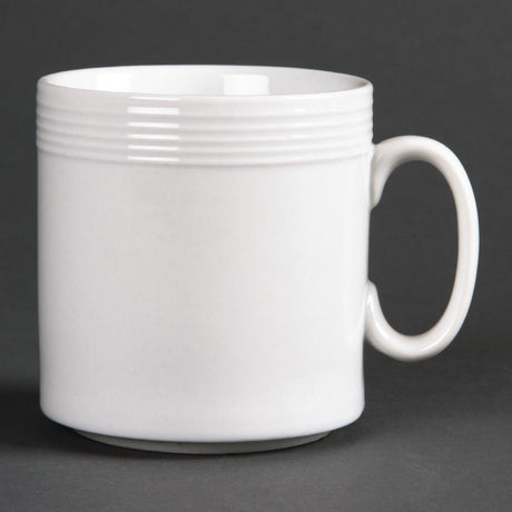 Olympia Linear Mugs 220ml 8oz (Pack of 12) - U088 Olympia Crockery Olympia   