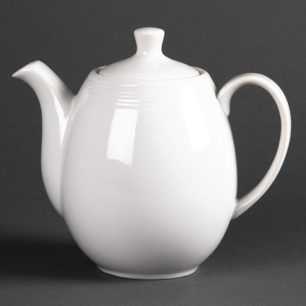 Olympia Linear Coffee or Teapots 1Ltr (Pack of 4) - U101 Olympia Crockery Olympia   