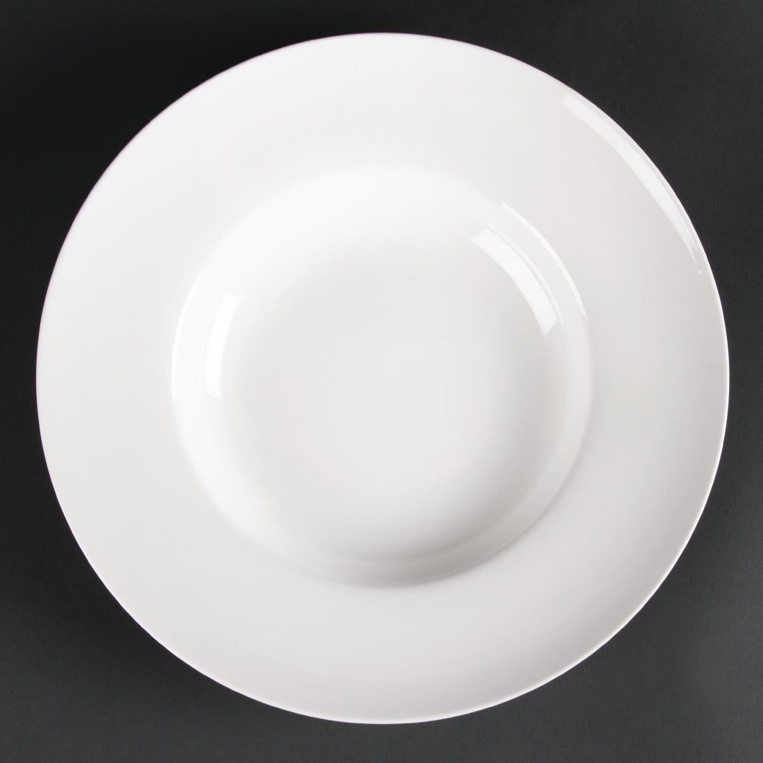 Olympia Lumina Pasta or Soup Bowls White 205mm (Pack of 6) - CD635  Olympia   