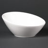 Olympia Lumina Oval Sloping Bowls White 148mm (Pack of 6) - CF383  Olympia   