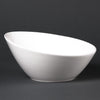 Olympia Lumina Oval Sloping Bowls White 202mm (Pack of 6) - CF384  Olympia   