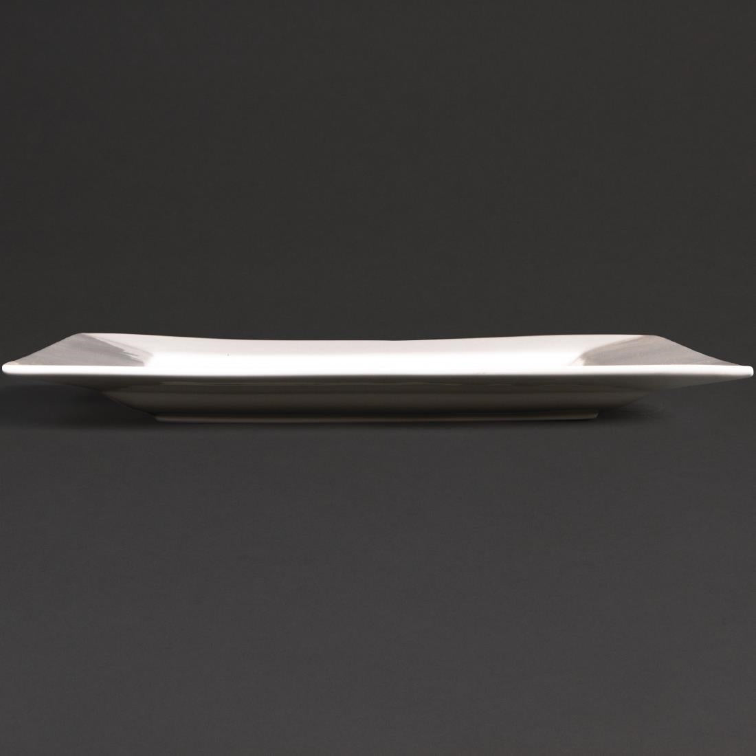 Olympia Lumina Square Plates White 265mm (Pack of 4) - DP965 Plates Olympia