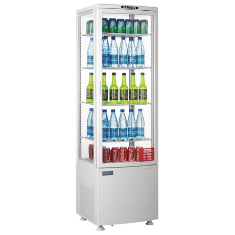 Polar C-Series Energy Efficient Curved Door Display Fridge White 235Ltr - CX575  Polar   