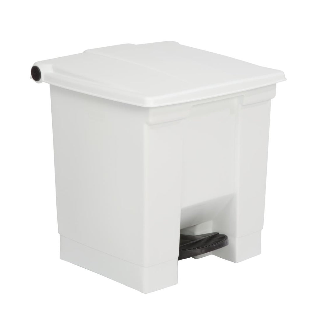 Rubbermaid Step On Pedal Bin White 30.5Ltr - K805  Rubbermaid   