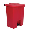 Rubbermaid Step On Pedal Bin Red 68Ltr - K822  Rubbermaid   