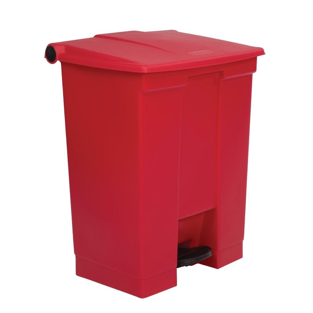 Rubbermaid Step On Pedal Bin Red 68Ltr - K822  Rubbermaid   