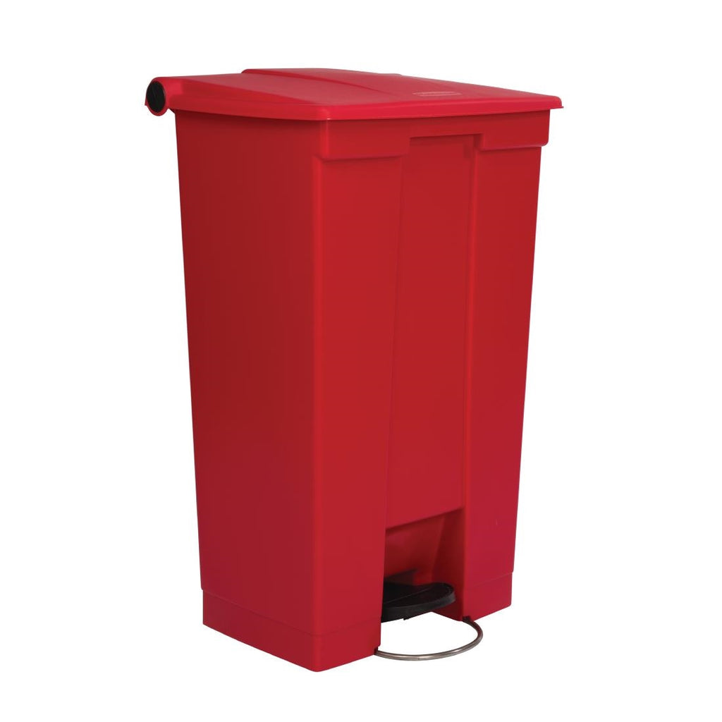 Rubbermaid Step-On Pedal Bin Red 87Ltr - L629  Rubbermaid   