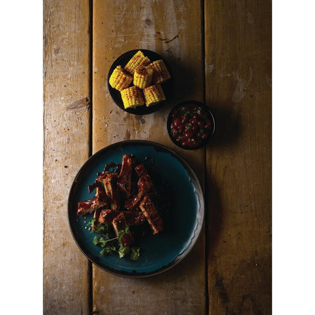 Dudson Harvest Coupe Plate Blue 324mm (Pack of 6) - DK375 Plates Churchill