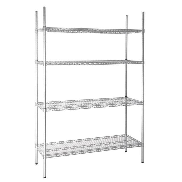 Vogue 4 Tier Wire Shelving Kit 1220x460mm - L928  Vogue   