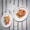 Fiesta Compostable Bagasse Oval Plates 198mm (Pack of 50) - FC534  Fiesta   