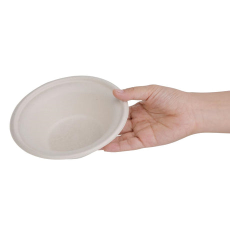 Fiesta Compostable Bagasse Round Bowls Natural Colour 11oz (Pack of 50) - FC543  Fiesta   