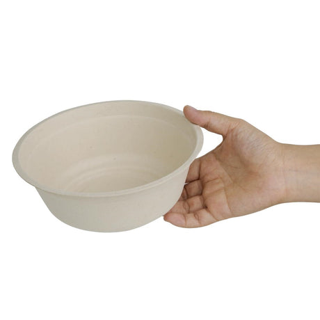 Fiesta Compostable Bagasse Round Bowls Natural Colour 32oz (Pack of 50) - FC544  Fiesta   