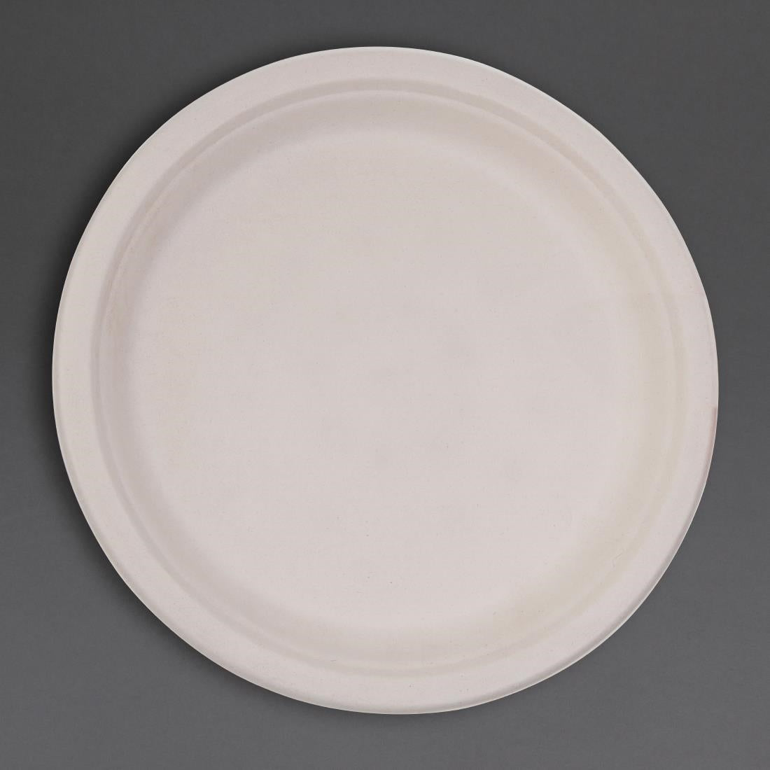 Fiesta Compostable Bagasse Round Plates Natural Colour 260mm (Pack of 50) - FC545  Fiesta   