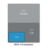 Cambro Polycarbonate 1/4 Gastronorm Tray 100mm - DM715  Cambro   