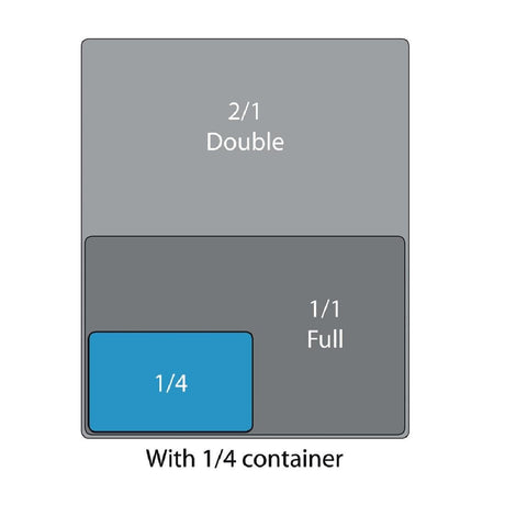 Cambro Polycarbonate 1/4 Gastronorm Tray 150mm - DM747  Cambro   