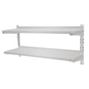 Hamoki Stainless Steel Double Wall Shelf Width 1500mm - 141036 Stainless Steel Wall Shelves Hamoki   