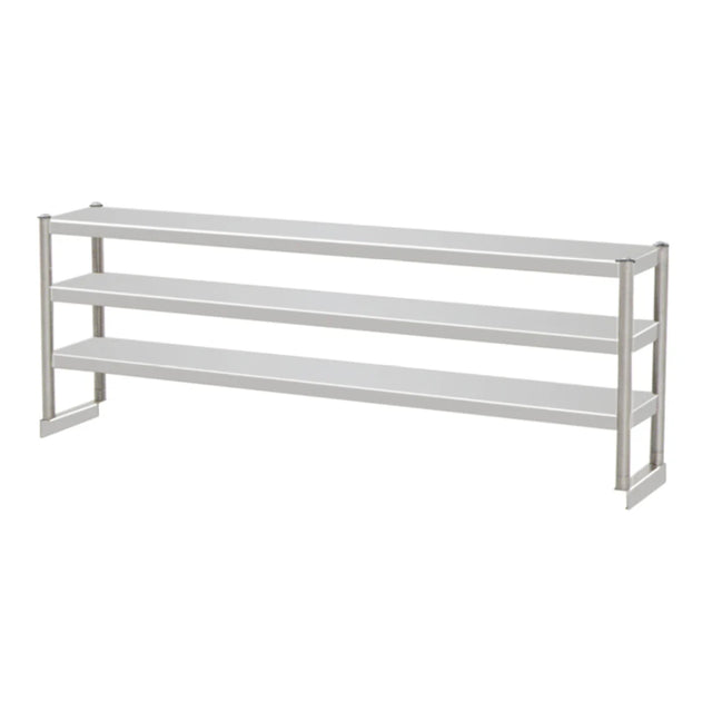 Hamoki Stainless Steel Triple Tier Overshelf 1800mm | Commercial Kitchen Table Gantry | 141058 Stainless Steel Over Shelves Hamoki