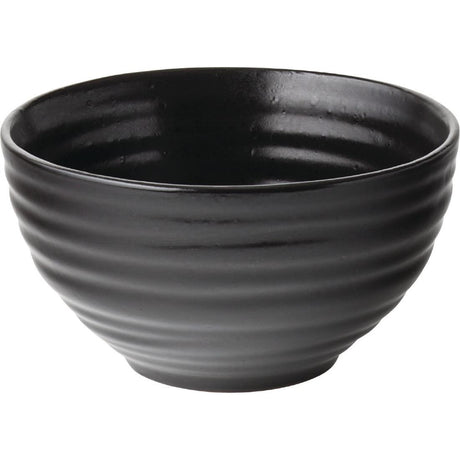 Utopia Tribeca Rice Bowl Ebony 100mm (Pack of 6) - GM046 Bowls Utopia