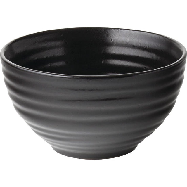 Utopia Tribeca Rice Bowl Ebony 100mm (Pack of 6) - GM046 Bowls Utopia