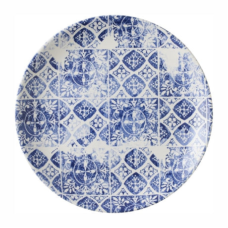 Churchill The Maker's Collection Porto Blue Coupe Plate 200mm (Pack of 12) - DX149  Dudson   