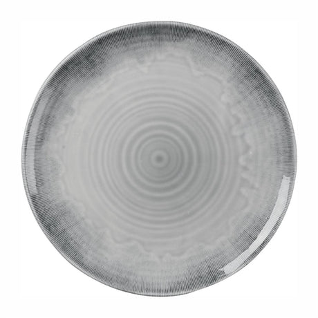 Churchill Harvest Flux Grey Organic Coupe Plate 295mm (Pack of 12) - DX155  Dudson   