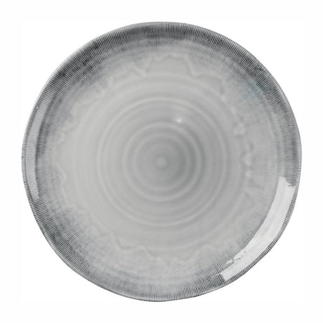Churchill Harvest Flux Grey Organic Coupe Plate 275mm (Pack of 12) - DX156  Dudson   