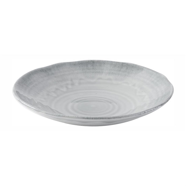 Churchill Harvest Flux Grey Organic Coupe Bowl 250mm (Pack of 12) - DX160  Dudson   