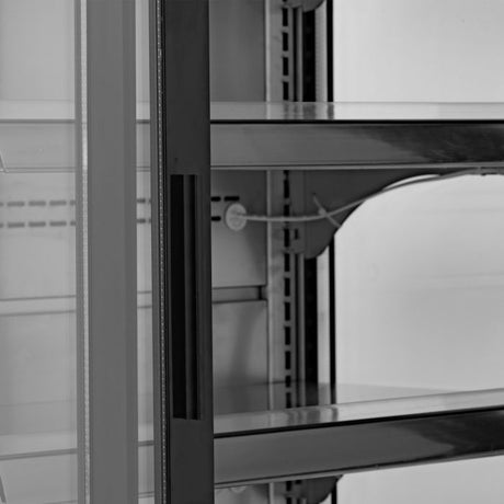 Blizzard 1.3m Multi Deck With Glass Doors Merchandiser Chiller | BTD130SSGDV2 Upright Double Glass Door Chillers Blizzard