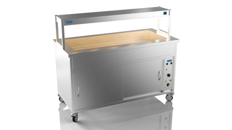 Nordstar NordStar Hot Cupboard Bain Marie 4 x 1/1GN With Single Heated Gantry | STCBM1500 Hot Cupboards Nordstar