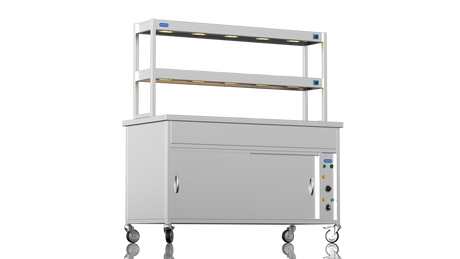Nordstar NordStar Hot Cupboard Bain Marie 4 x 1/1GN With 2 Tier Heated Gantry | DTCBM1500 Hot Cupboards Nordstar