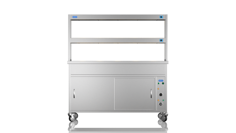 Nordstar NordStar Hot Cupboard Bain Marie 4 x 1/1GN With 2 Tier Heated Gantry | DTCBM1500 Hot Cupboards Nordstar