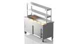 Nordstar NordStar Hot Cupboard Bain Marie 4 x 1/1GN With 2 Tier Heated Gantry | DTCBM1500 Hot Cupboards Nordstar