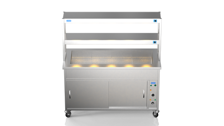 Nordstar NordStar Hot Cupboard Bain Marie 4 x 1/1GN With 2 Tier Heated Gantry | DTCBM1500 Hot Cupboards Nordstar
