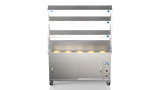 Nordstar NordStar Hot Cupboard Bain Marie 3 x 1/1GN With 3 Tier Heated Gantry | TTCBM1500 Hot Cupboards Nordstar