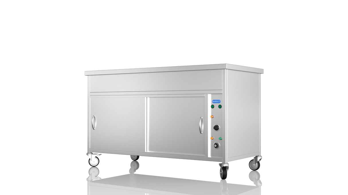 Nordstar NordStar Hot Cupboard With Bain Marie 4 x 1/1GN Dry Heat | NSHCBM1500 Hot Cupboards Nordstar