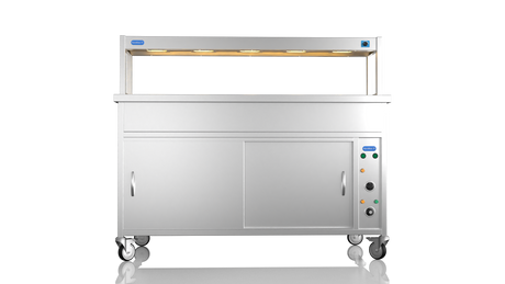 Nordstar NordStar Hot Cupboard Bain Marie 4 x 1/1GN With Single Heated Gantry | STCBM1500 Hot Cupboards Nordstar